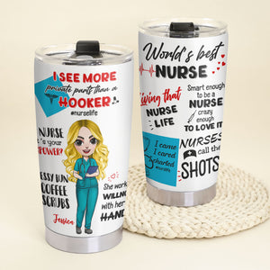 Personalized Nurse Tumbler Cup - World's Best Nurse, Nurselife Fol9-Vd2 - Tumbler Cup - GoDuckee