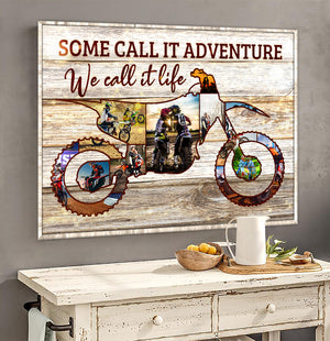 Motocross - Custom Dirt Bike Photo Poster - Some Call It Adventure We Call It Life - Poster & Canvas - GoDuckee