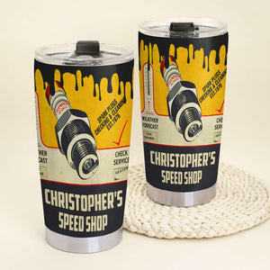 Personalized Racing Tumbler, Spark Plugs Checking & Cleaning - Tumbler Cup - GoDuckee