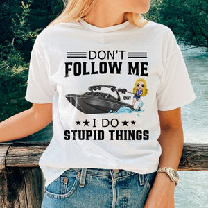 Wakeboarding Don't Follow Me - Personalized Shirts - Shirts - GoDuckee
