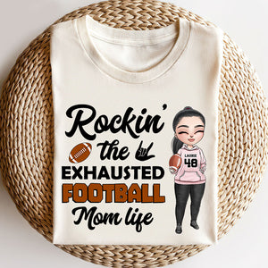 Football Rockin' The Exhausted - Personalized Shirts - Shirts - GoDuckee