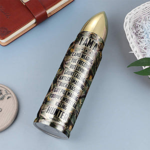 Personalized Hunting Bullet Tumbler - I Am A - Water Bottles - GoDuckee