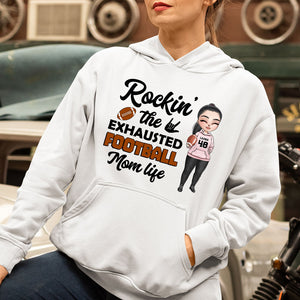 Football Rockin' The Exhausted - Personalized Shirts - Shirts - GoDuckee