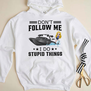 Wakeboarding Don't Follow Me - Personalized Shirts - Shirts - GoDuckee