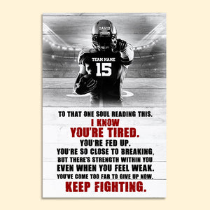 Personalized Football Poster - Keep Fighting - Poster & Canvas - GoDuckee