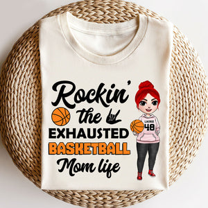Basketball Rockin' The Exhausted - Personalized Shirts - Shirts - GoDuckee