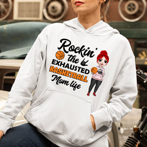 Basketball Rockin' The Exhausted - Personalized Shirts - Shirts - GoDuckee