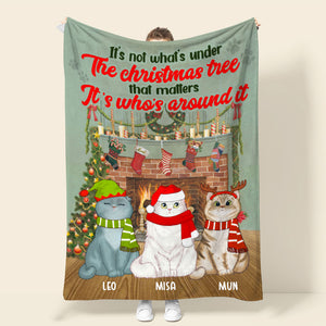 Personalized Cat Breeds Blanket - It's Not What's Under The Christmas Tree - Blanket - GoDuckee