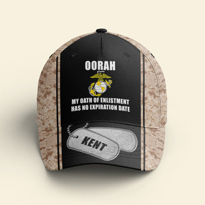 My Oath Of Enlistment Has No Expiration Date, Personalized Military Classic Cap, Custom Military Unit - Classic Cap - GoDuckee