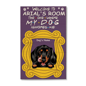 Personalized Dog Lover Poster, The One Where My Dog Ignores Me - Friends Mirror Frame - Custom Dog Breeds - Poster & Canvas - GoDuckee