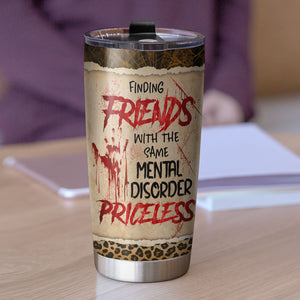 Finding Friends, True Crime Junkies - Personalized Tumbler Cup, Horror Friends Tumbler - Priceless Gift For Soul Sisters - Tumbler Cup - GoDuckee
