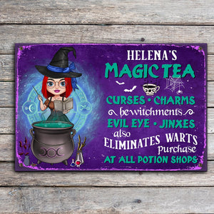 Curses Charms Bewitchments Evil Eye Jinxes Personalized Witch Metal Sign Gift For Her - Metal Wall Art - GoDuckee