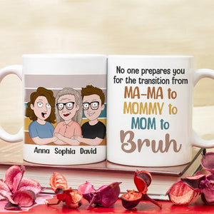 No One Prepares You For the Transition- Gift For Mom-Personalized Coffee Mug-Mom Mug - Coffee Mug - GoDuckee