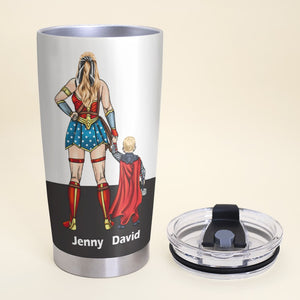 Always Will Be My Super Mom - Personalized Tumbler - Mother's Day Gifts - Tumbler Cup - GoDuckee