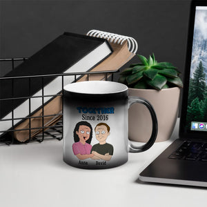 I Thought You Should Know You're My Favorite Husband Personalized Couple Magic Mug - Magic Mug - GoDuckee