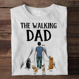 The Walking Dad- Gift For Dad-Personalized Shirt- Father's Day Shirt - Shirts - GoDuckee