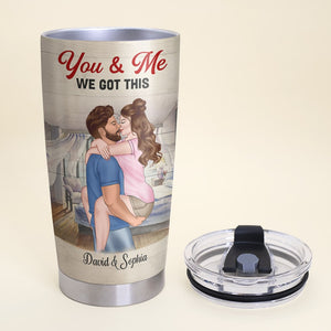 I'm Really Trying To Say So Much More Than Those Three Little Words - Personalized Couple Tumbler - Gift For Couple - Tumbler Cup - GoDuckee