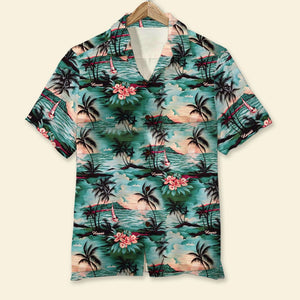 Custom Muscle Car Hawaiian Shirt, Hawaii Beach Patten - Hawaiian Shirts - GoDuckee