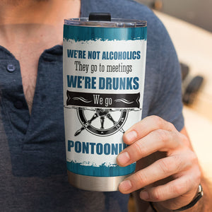 Personalized Pontoon Friends Tumbler Cup - We Go Pontooning - Tumbler Cup - GoDuckee