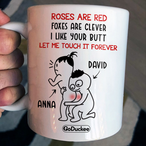 Let Me Touch It Forever - Personalized White Mug - Gift For Couple - Coffee Mug - GoDuckee