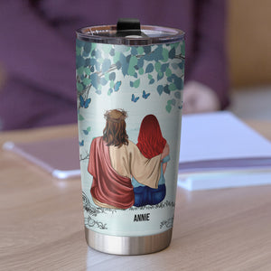 Personalized Jesus Tumbler Cup - When I Am Afraid I Put My Trust In You - Tumbler Cup - GoDuckee