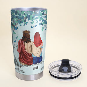 Personalized Jesus Tumbler Cup - When I Am Afraid I Put My Trust In You - Tumbler Cup - GoDuckee