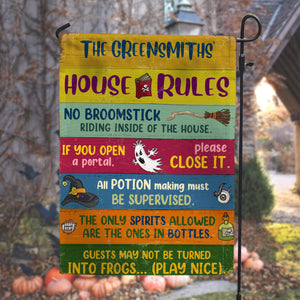 Personalized Gifts Flag Ideas For Family, House Rules Custom Garden Flag - Flag - GoDuckee