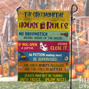 Personalized Gifts Flag Ideas For Family, House Rules Custom Garden Flag - Flag - GoDuckee
