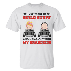 Personalized Gifts For Grandparents, built stuff and hang out with my grandkids, Custom Shirts - Shirts - GoDuckee