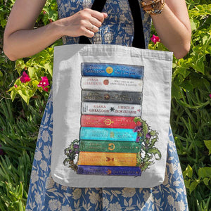 Outlander A Stack Of Books - Tote Bag For Book Lovers (10HUHU200422) - Tote Bag - GoDuckee