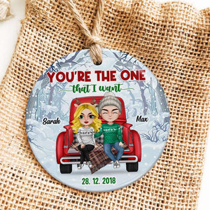 You're The One That I Want, Personalized Ornament Gift Couple - Ornament - GoDuckee