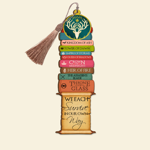 Book We Each Survive In Our Own Way Personalized Wooden Bookmark - Bookmarks - GoDuckee