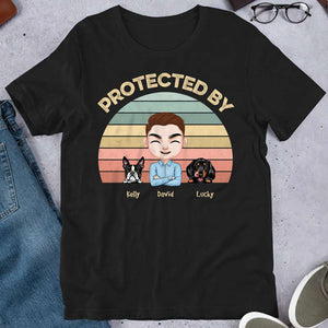 Dogs Protected By Me Personalized Shirt For Dog Lovers - Shirts - GoDuckee