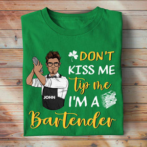 Bartender Patrick Day - Personalized Shirts - Gift For Bartender - Bartender Shaking - Shirts - GoDuckee