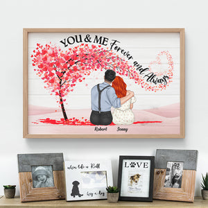 You And Me - Forever And Always, Personalized Couple Poster, Gift For Couples - Poster & Canvas - GoDuckee