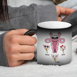 Glad We Came Out Of Yours, Personalized Magic Mug, Funny Mom and Sperms Coffee Mug, Mother's Day Gift For Mom - Magic Mug - GoDuckee