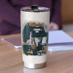 Personalized Police Tumbler - Policeman's Prayer - Uniform Room - Tumbler Cup - GoDuckee