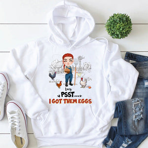 I Got Them Eggs - Personalized Chicken Shirt - Gift For Farmer - Shirts - GoDuckee