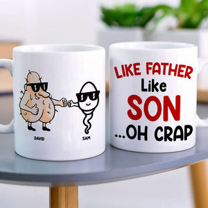 Like Father Like Son/Daughter Personalized White Mug, Gift For Family - Coffee Mug - GoDuckee