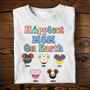 Mother Day Happiest Mom On Earth - Personalized Shirts - Gift For Mom - Shirts - GoDuckee