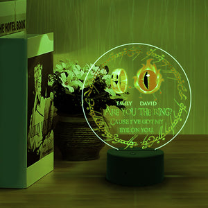 Are You The Ring? - Personalized Led Night Light - Gift For Couple - Led Night Light - GoDuckee