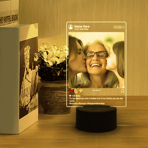 You Are The World - Personalized Led Night Light - Gift For Mom/Dad - Led Night Light - GoDuckee