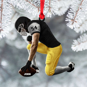 Personalized Football Acrylic Ornament, Gift For Football Fans - Ornament - GoDuckee