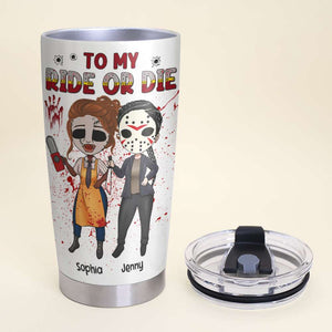 I Would Shank A B!tch For You, Horror Besties Personalized Tumbler - Tumbler Cup - GoDuckee