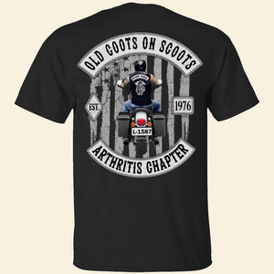 Old Coots On Scoots Arthritis Chapter Personalized Biker Shirt, Gift For Biker - Shirts - GoDuckee