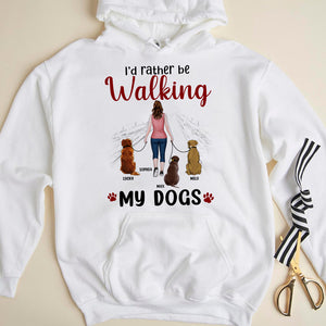 I'd Rather Be, Personalized Shirt, Gift For Dog Lover - Shirts - GoDuckee