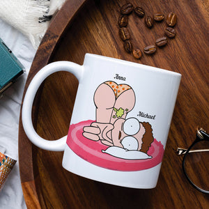 I Love You Even Though You Fart When We're In Bed Together Personalize Couple - Coffee Mug - GoDuckee