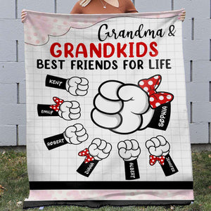 Grandma Personalized Blanket 06QHQN050423 - Blanket - GoDuckee