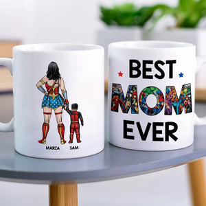 Best Mom Ever - Personalized Mug - Mother's Day Gift For Super Mom - Coffee Mug - GoDuckee