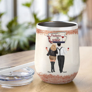 I Love You All The Way To The Pub And Back - Personalized Wine Tumbler - Wine Tumbler - GoDuckee